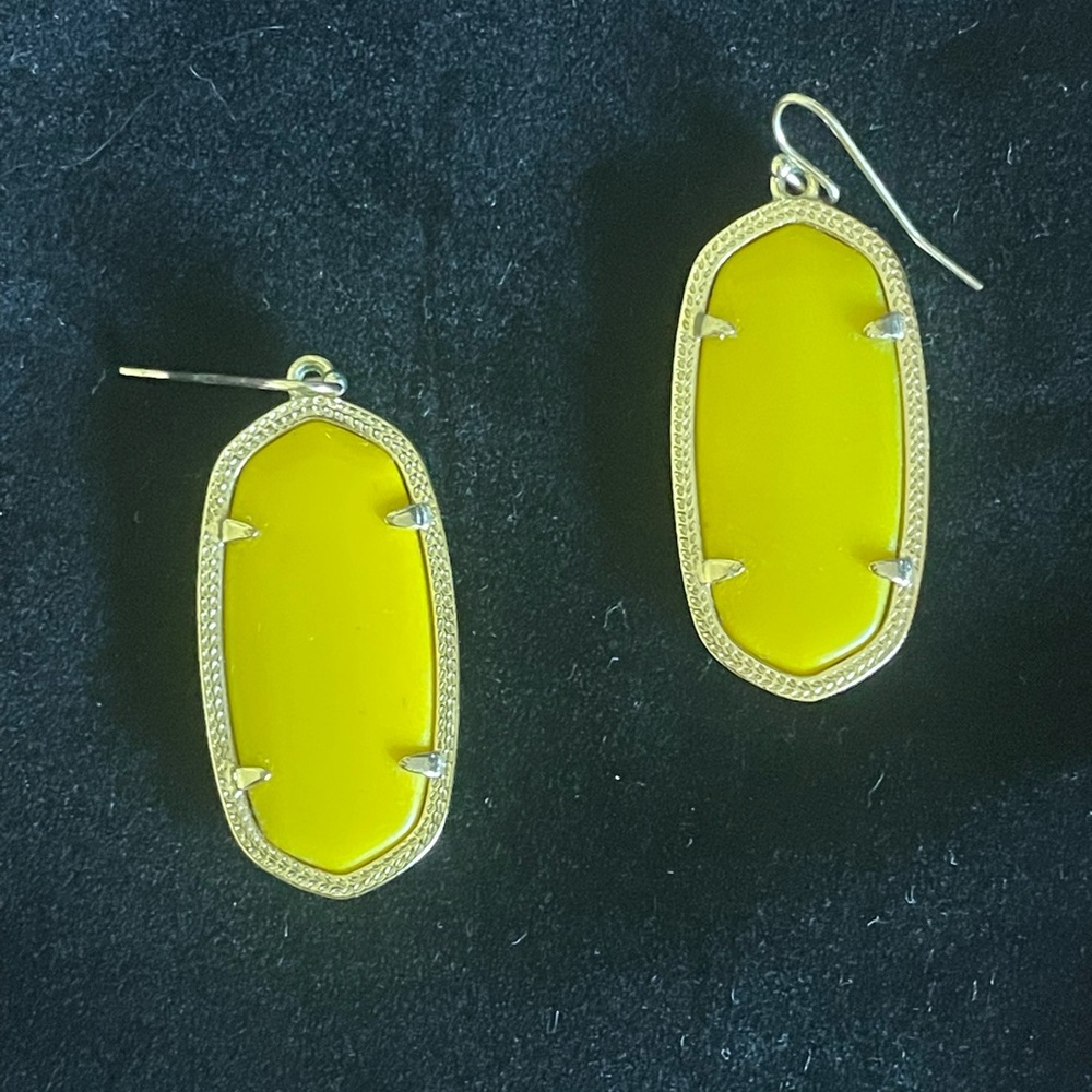 Kendra Scott Elegant Yellow Gold Earrings